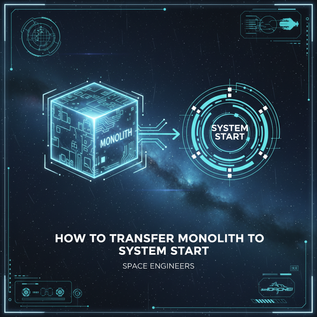 How to Transfer Monolith to System Start in Space Engineers