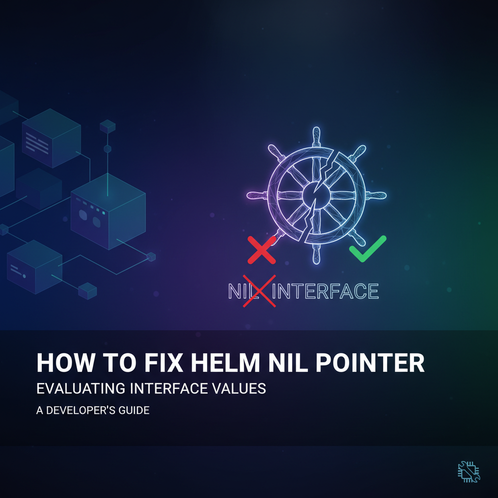 How to Fix Helm Nil Pointer Evaluating Interface Values