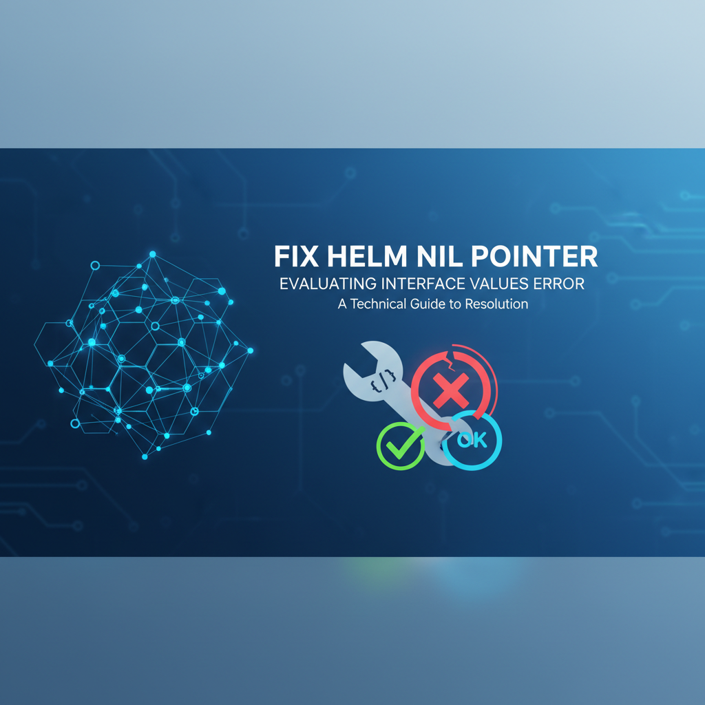 Fix Helm Nil Pointer Evaluating Interface Values Error