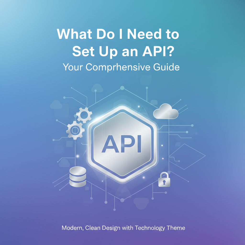 What Do I Need to Set Up an API? Your Comprehensive Guide