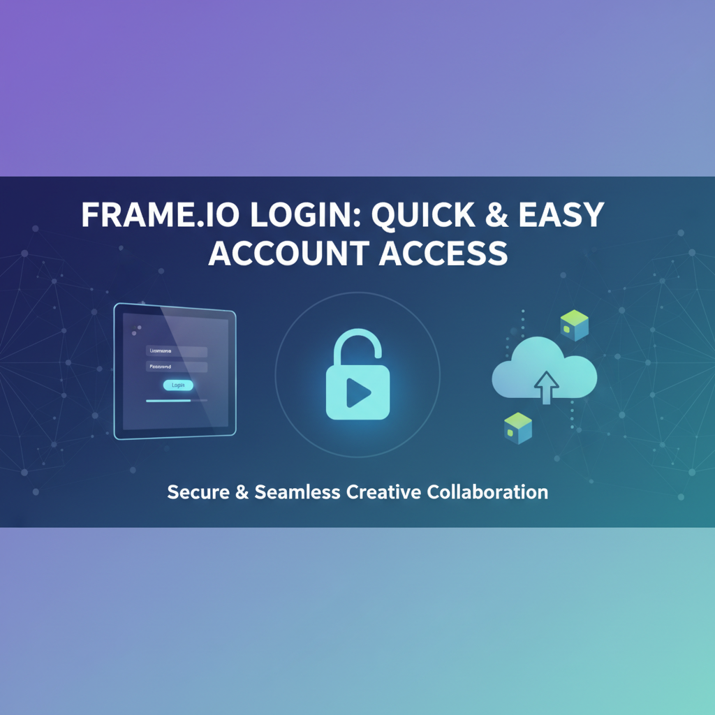Frame.io Login: Quick & Easy Account Access