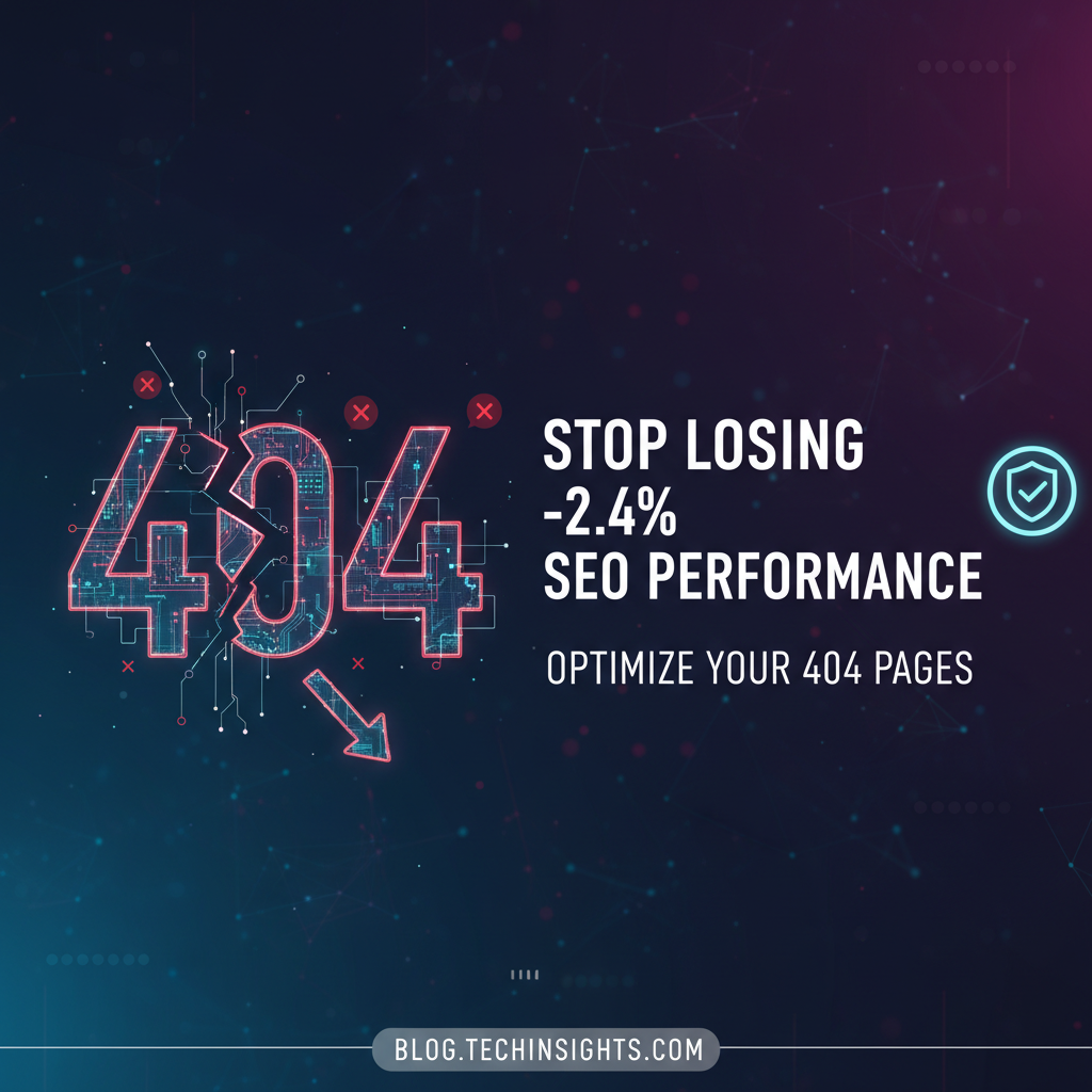 404 Errors: Stop Losing -2.4 in SEO Performance