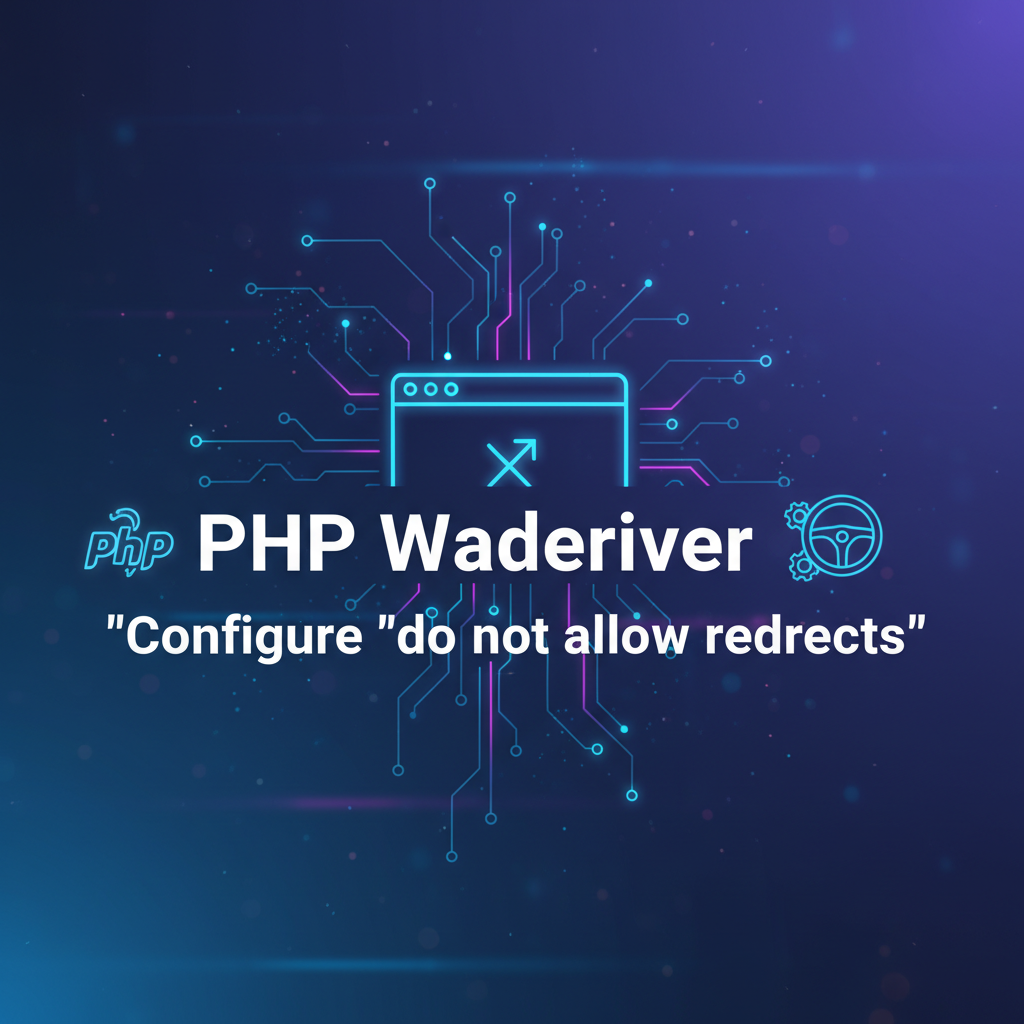 PHP WebDriver: Configure 'do not allow redirects'