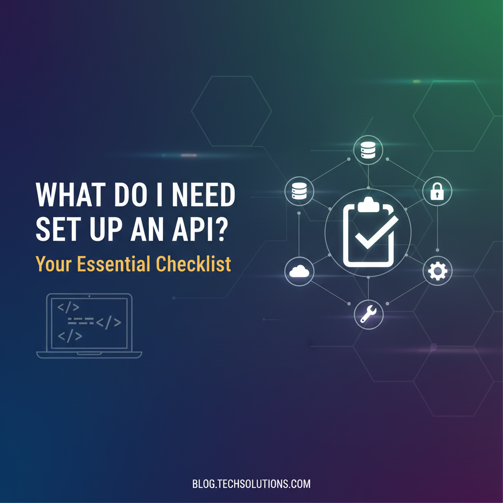 What Do I Need to Set Up an API? Your Essential Checklist