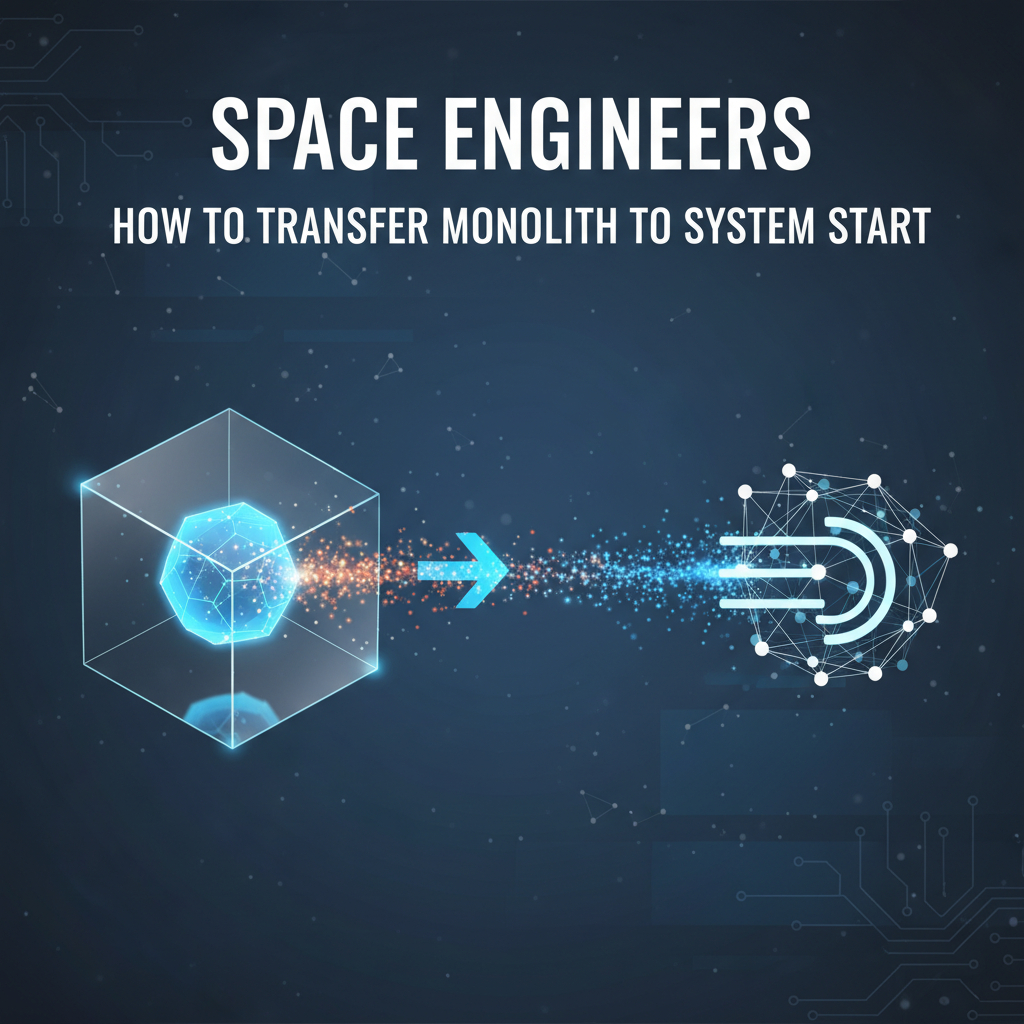 Space Engineers: How to Transfer Monolith to System Start