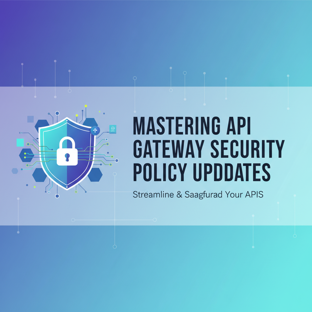 Mastering API Gateway Security Policy Updates