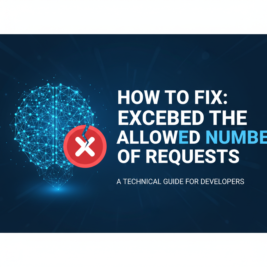 How to Fix: Exceeded the Allowed Number of Requests