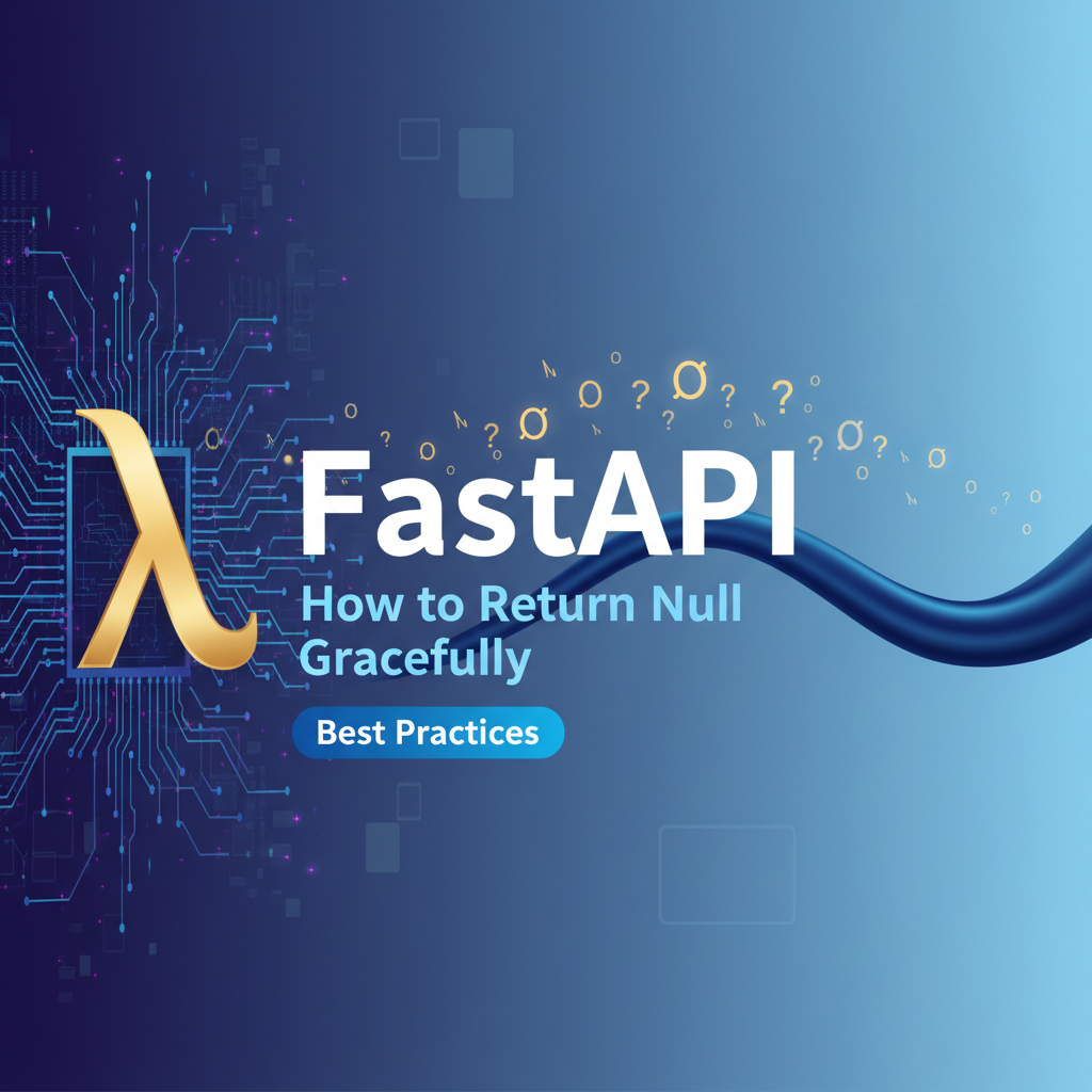 FastAPI: How to Return Null Gracefully (Best Practices)