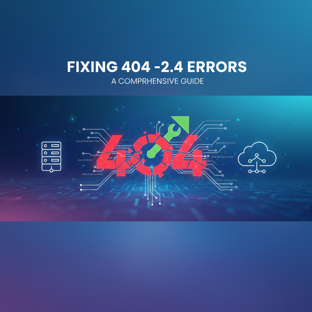 Fixing 404 -2.4 Errors: A Comprehensive Guide