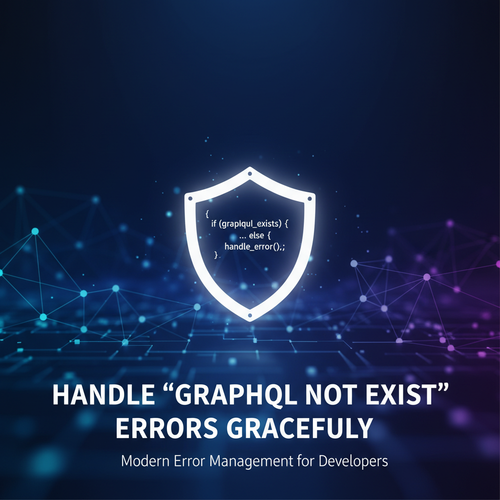 How to Handle `graphql not exist` Errors Gracefully