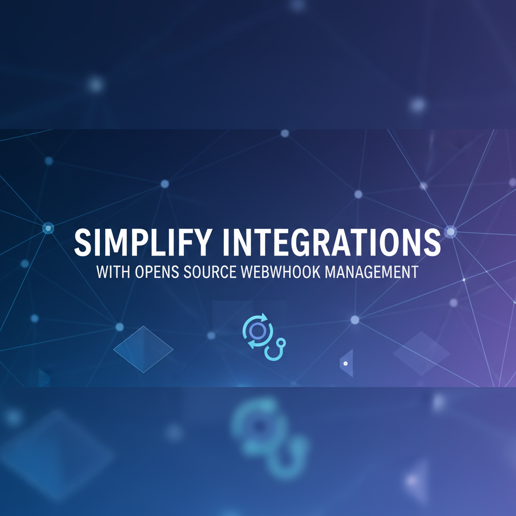 Simplify Integrations with Opensource Webhook Management