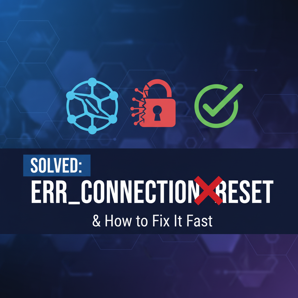 Solved: ERR_CONNECTION_RESET Error & How to Fix It Fast