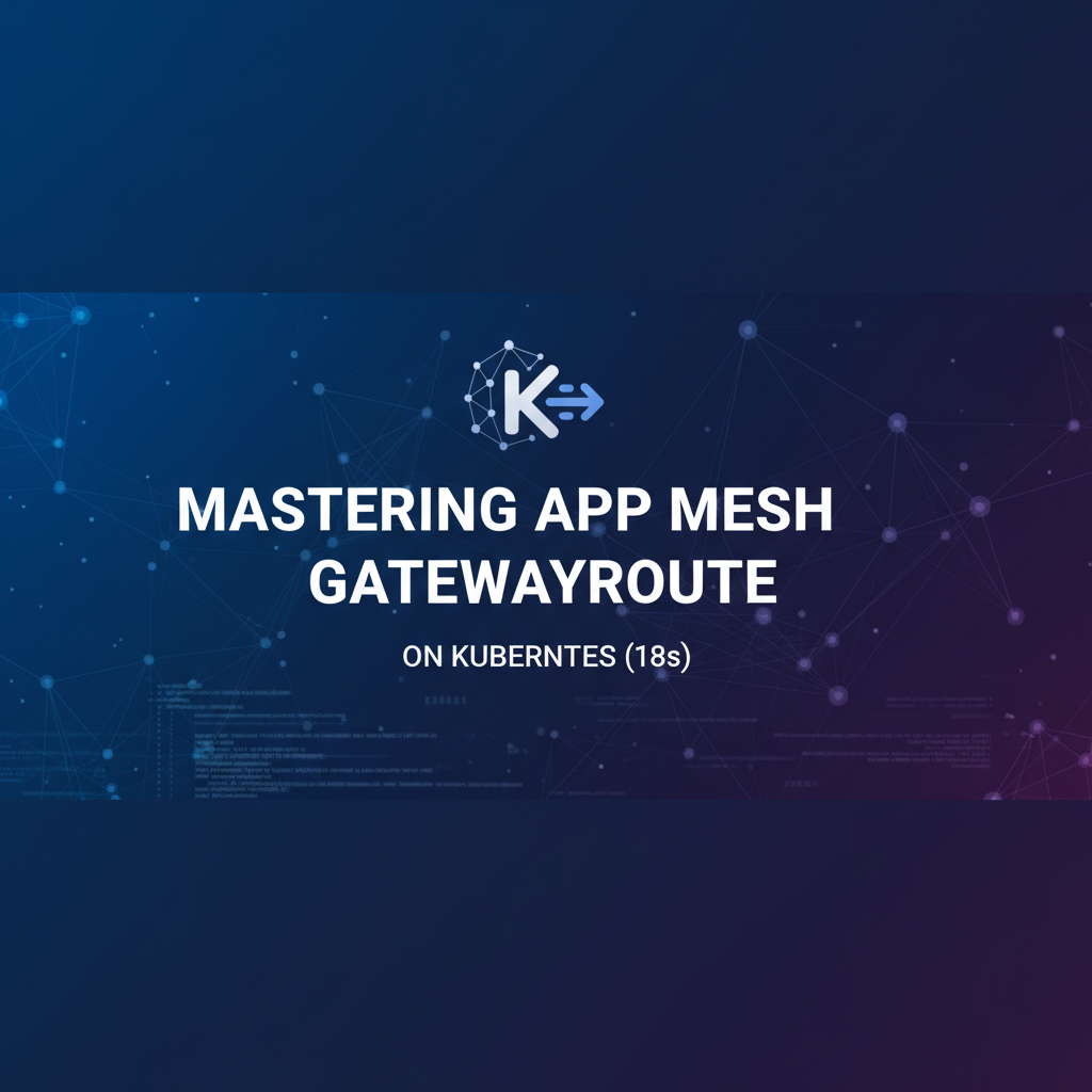 Mastering App Mesh GatewayRoute on K8s
