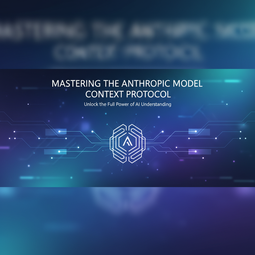 Mastering the Anthropic Model Context Protocol