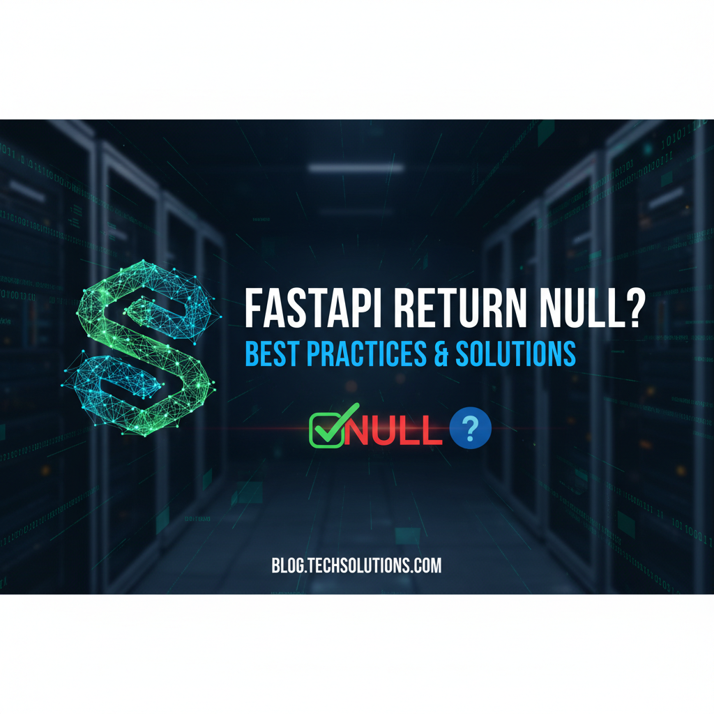 FastAPI Return Null? Best Practices & Solutions