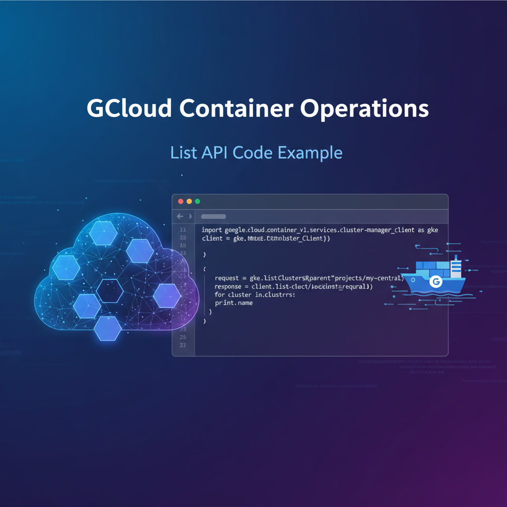 GCloud Container Operations: List API Code Example