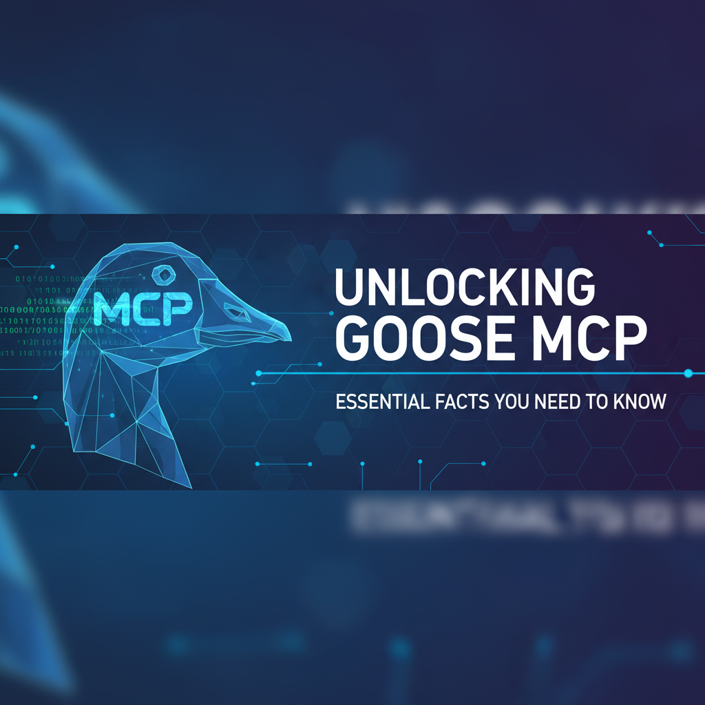 Unlocking Goose MCP: Essential Facts You Need to Know