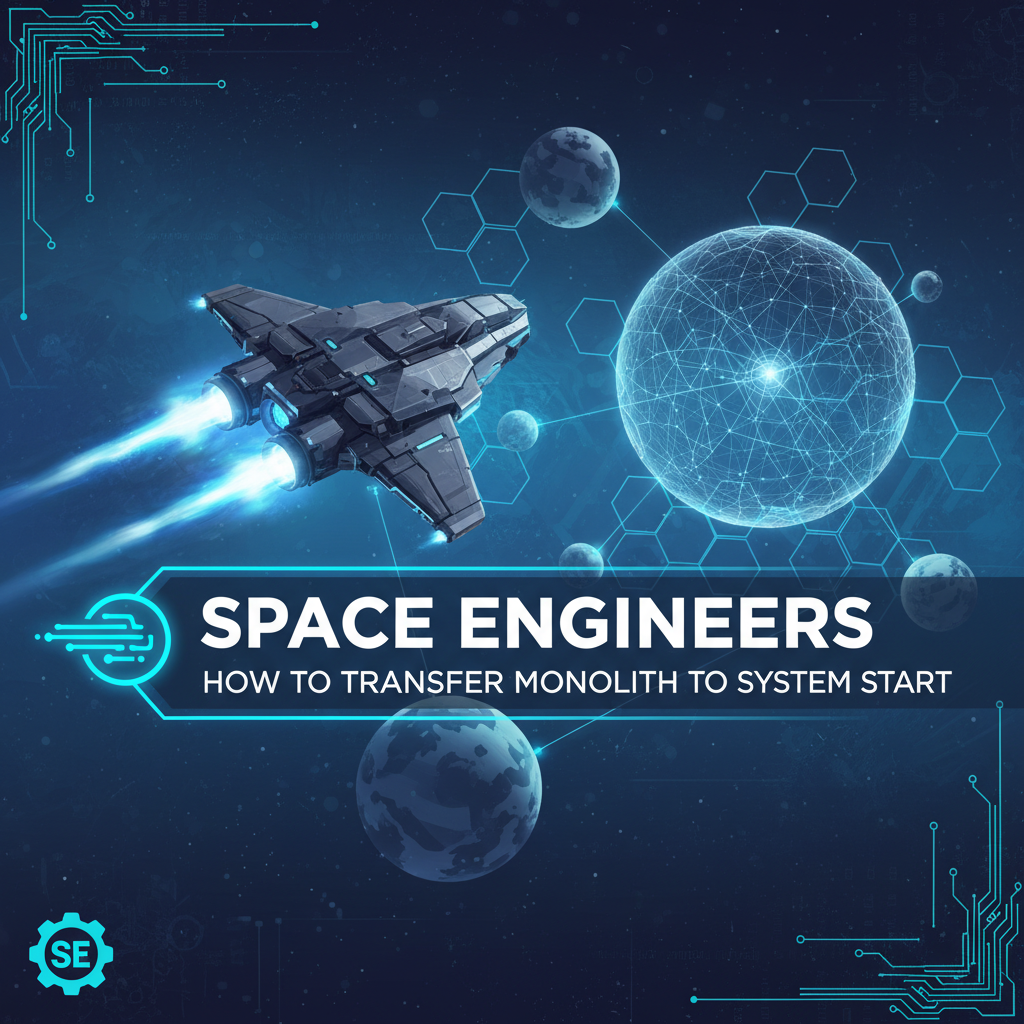 Space Engineers: How to Transfer Monolith to System Start