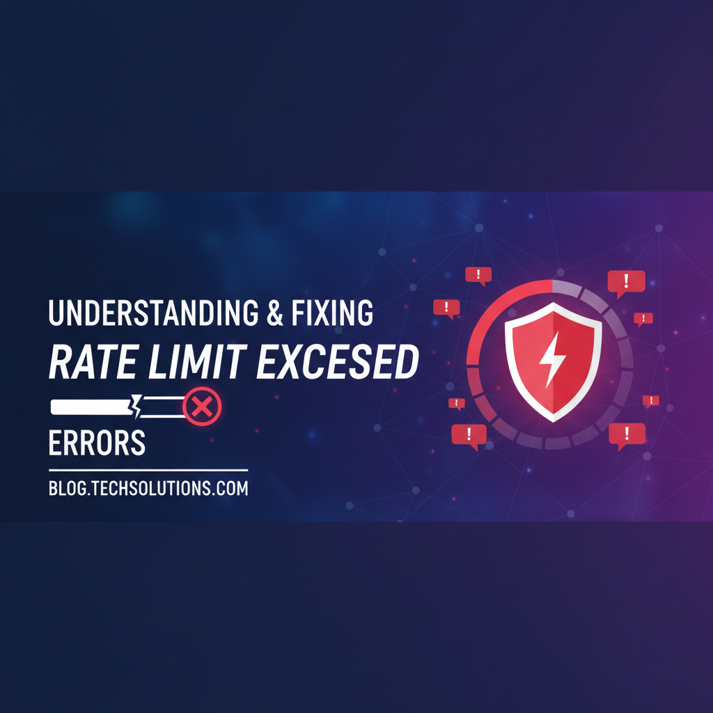 Understanding & Fixing 'Rate Limit Exceeded' Errors