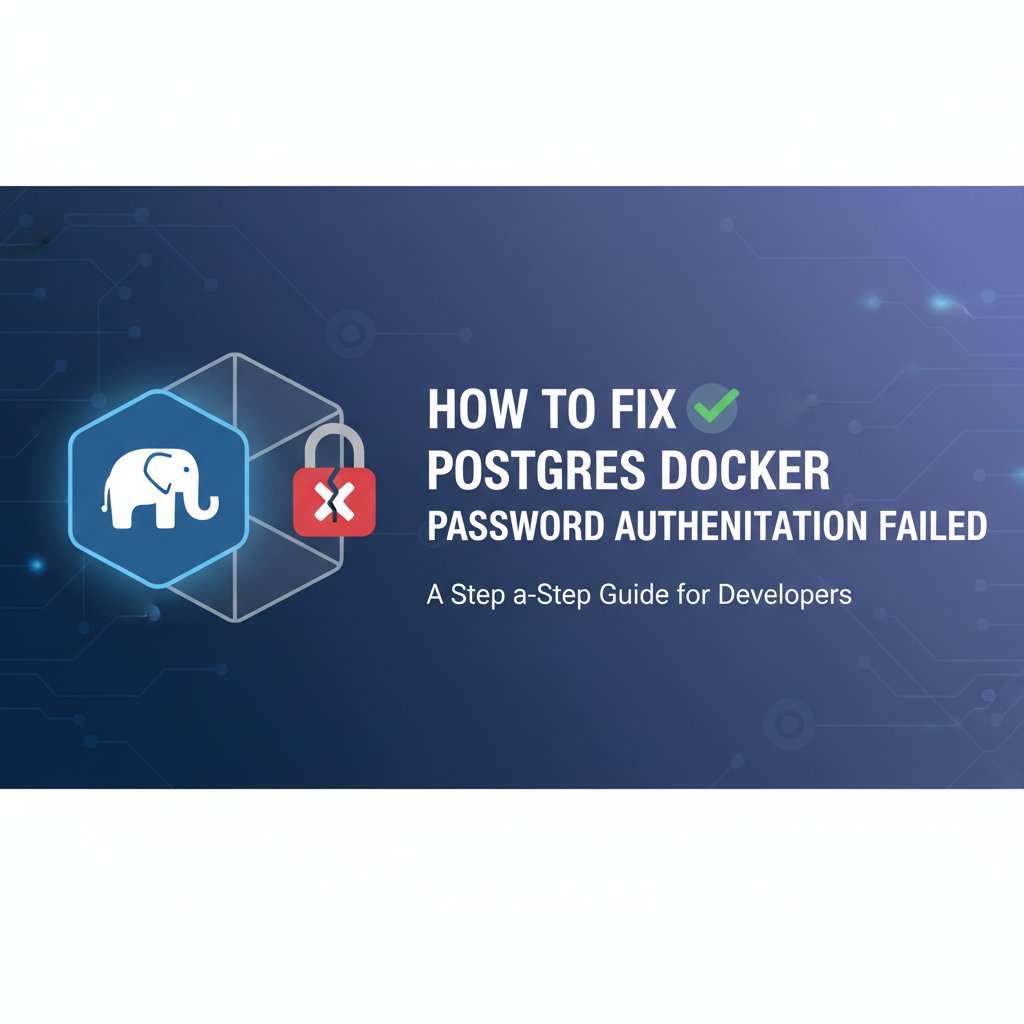 How to Fix Postgres Docker Password Authentication Failed