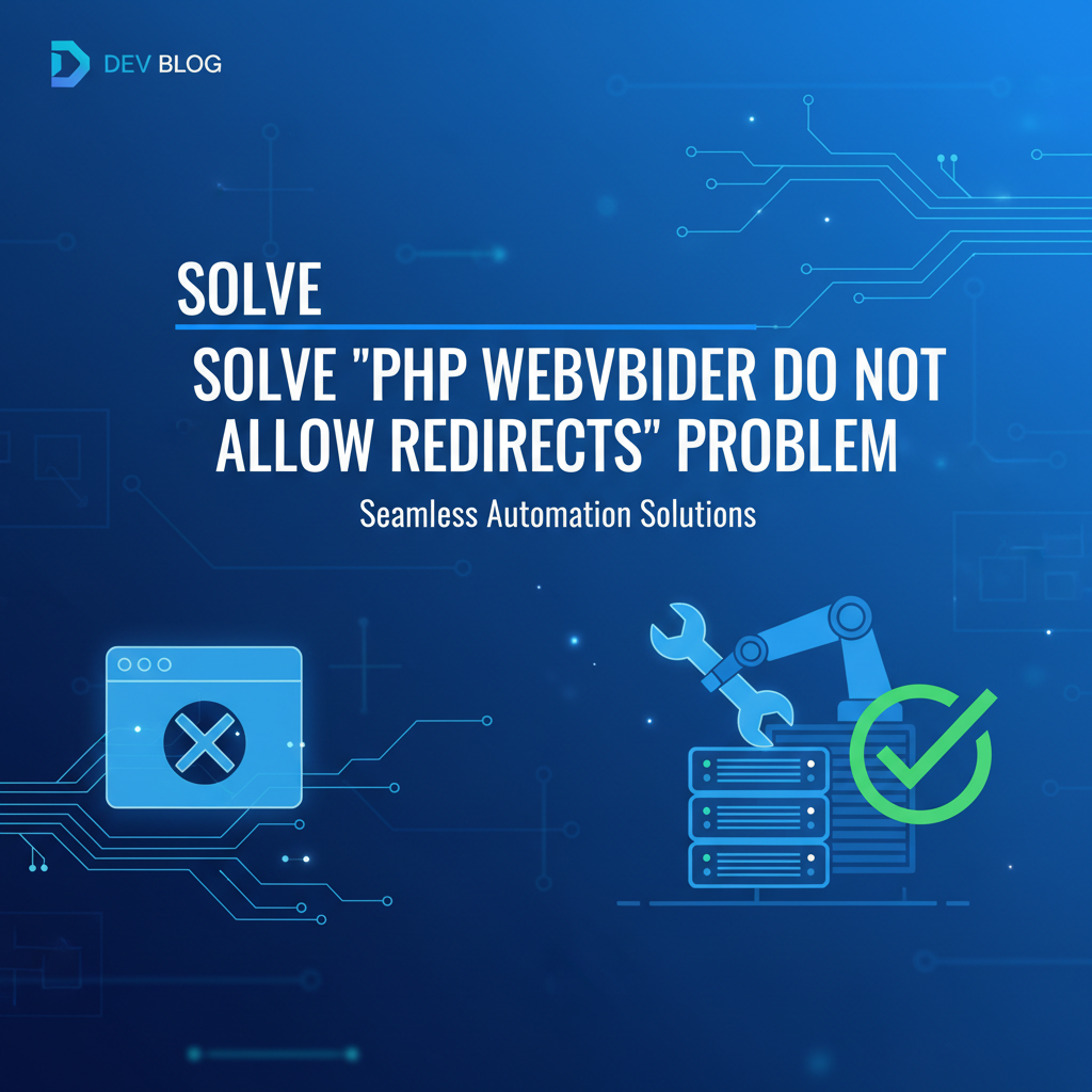 Solve 'php webdriver do not allow redirects' Problem