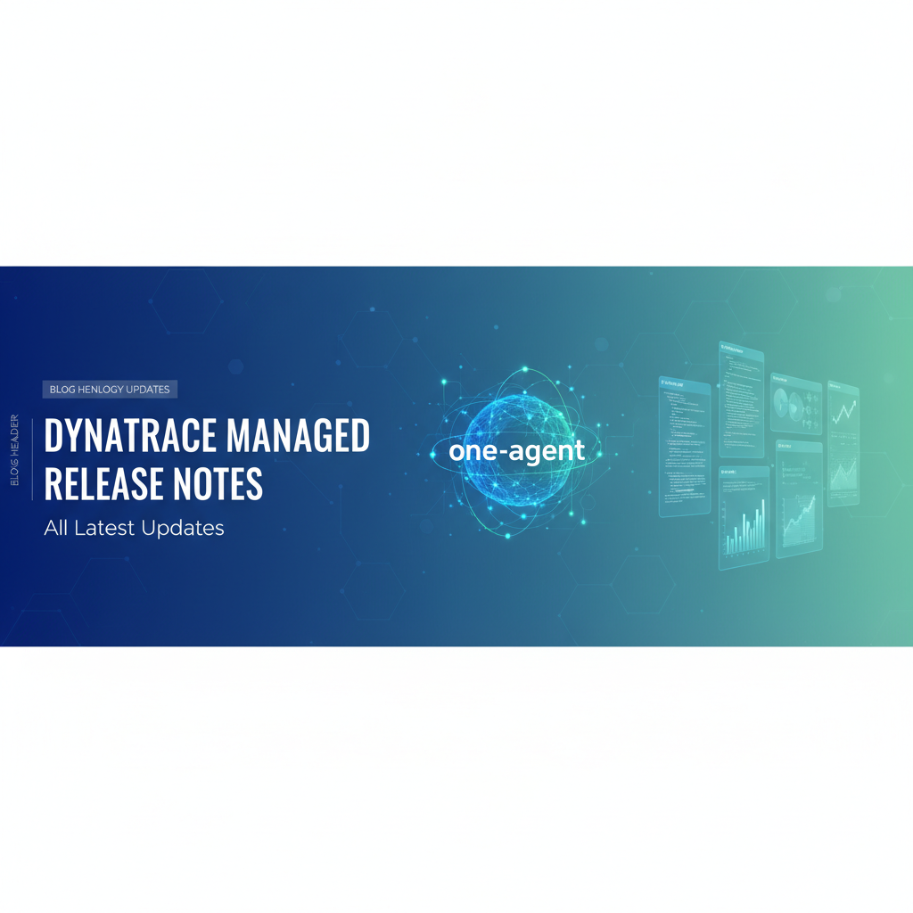 Dynatrace Managed Release Notes: All Latest Updates