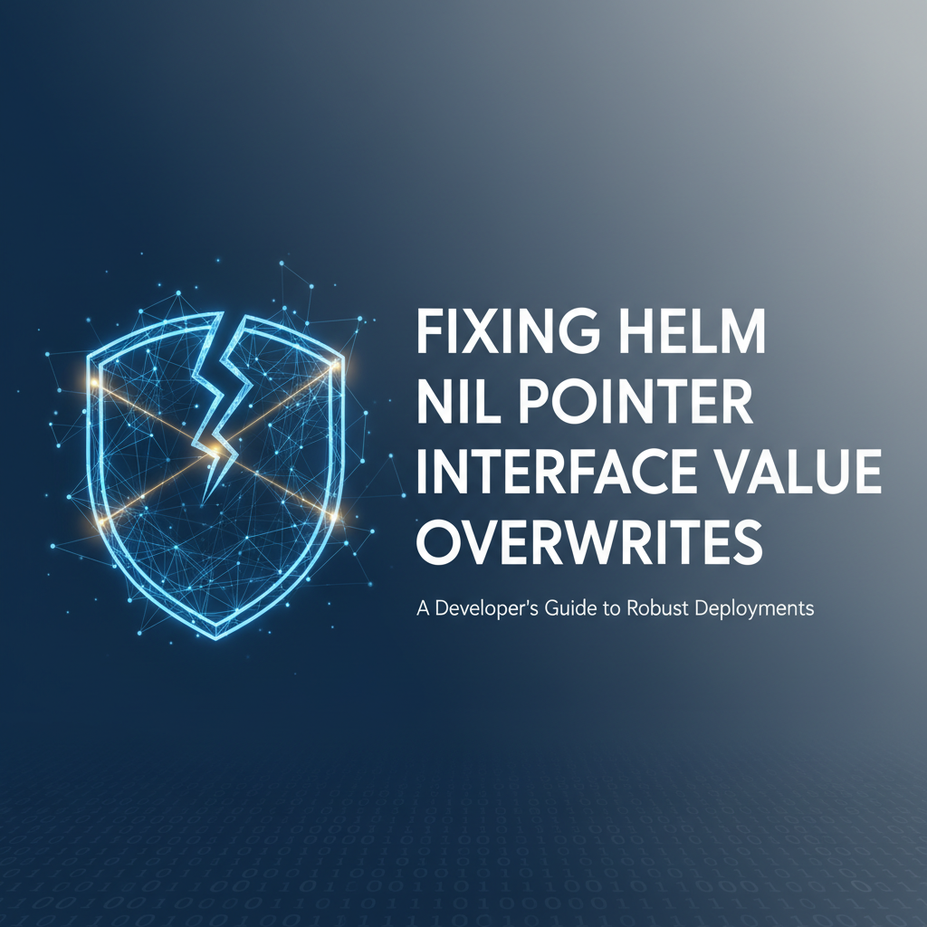 Fixing Helm Nil Pointer Interface Value Overwrites