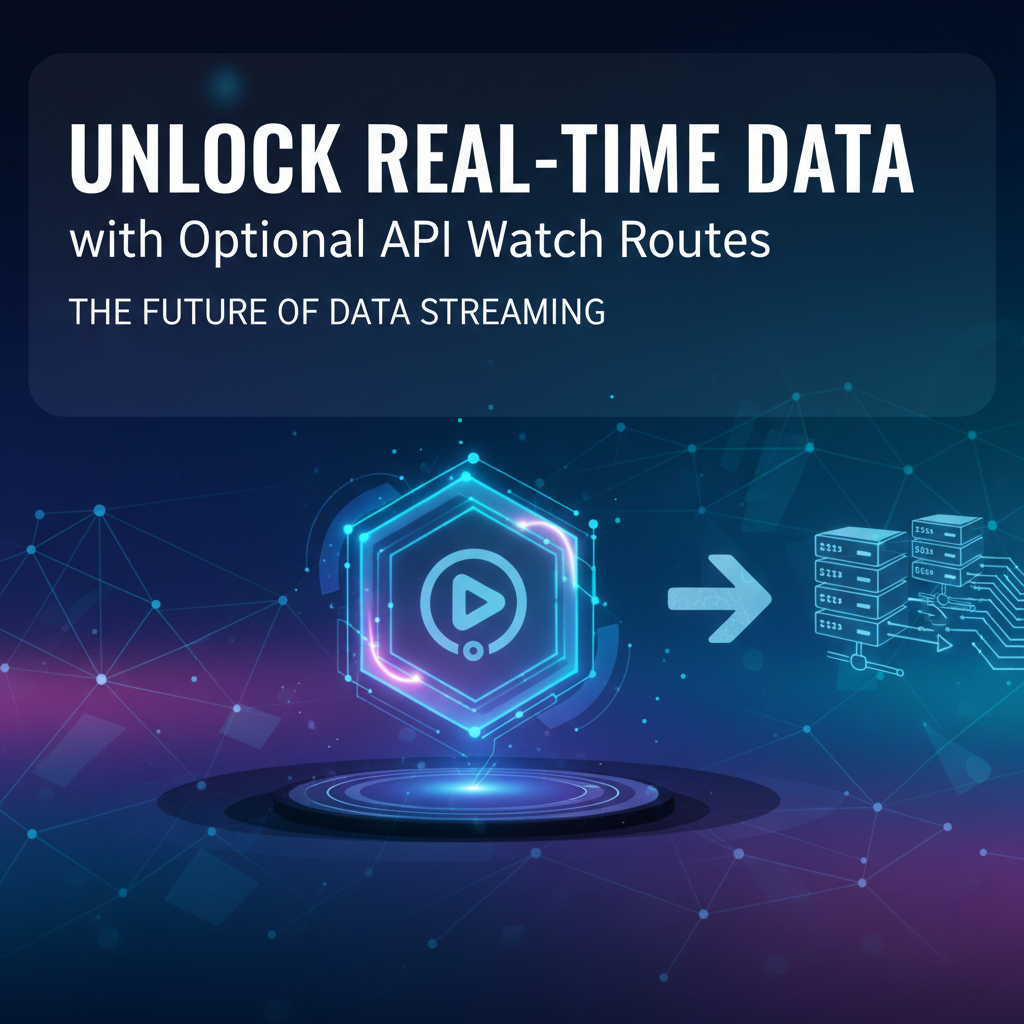 Unlock Real-time Data with Optional API Watch Routes