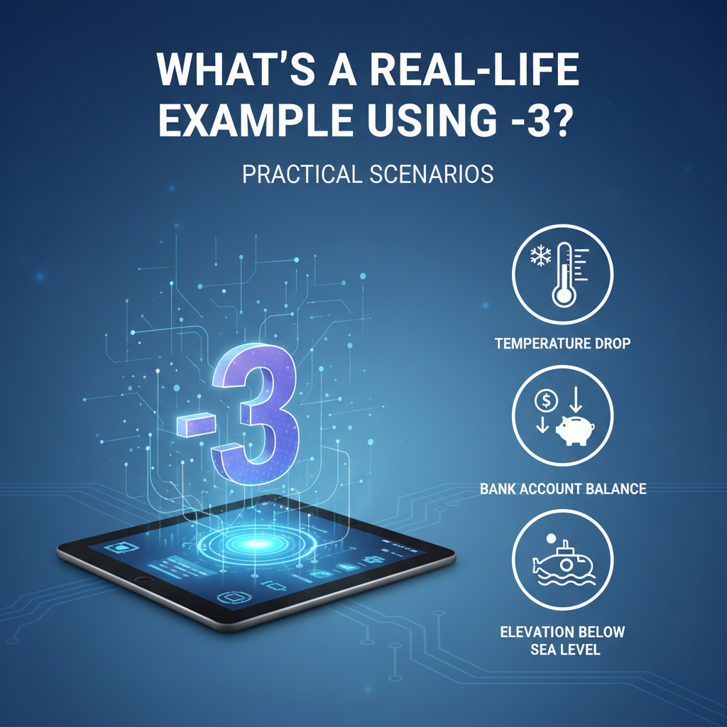 What's a Real-Life Example Using -3? Practical Scenarios