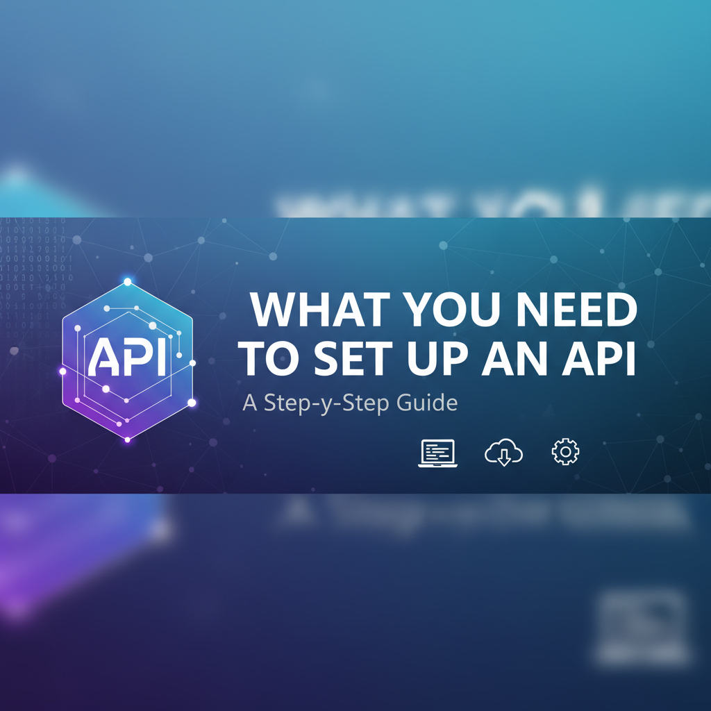 What You Need to Set Up an API: A Step-by-Step Guide