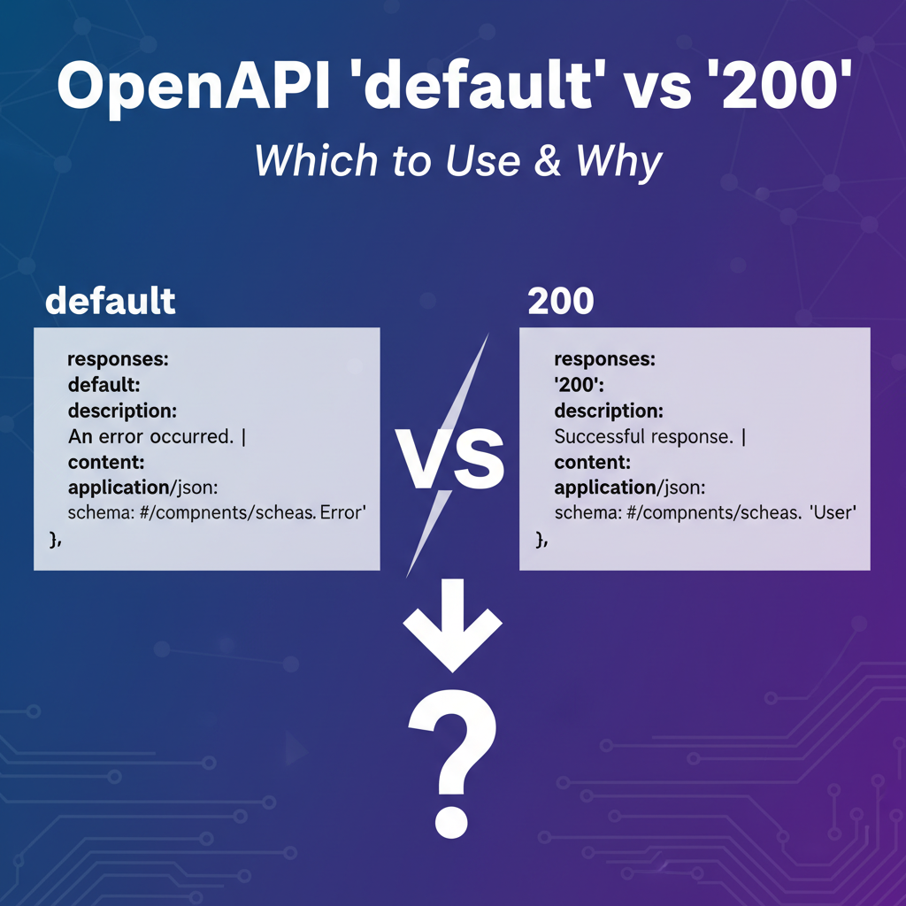 OpenAPI `default` vs `200`: Which to Use & Why