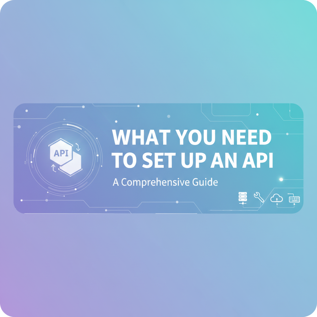 What You Need to Set Up an API: A Comprehensive Guide