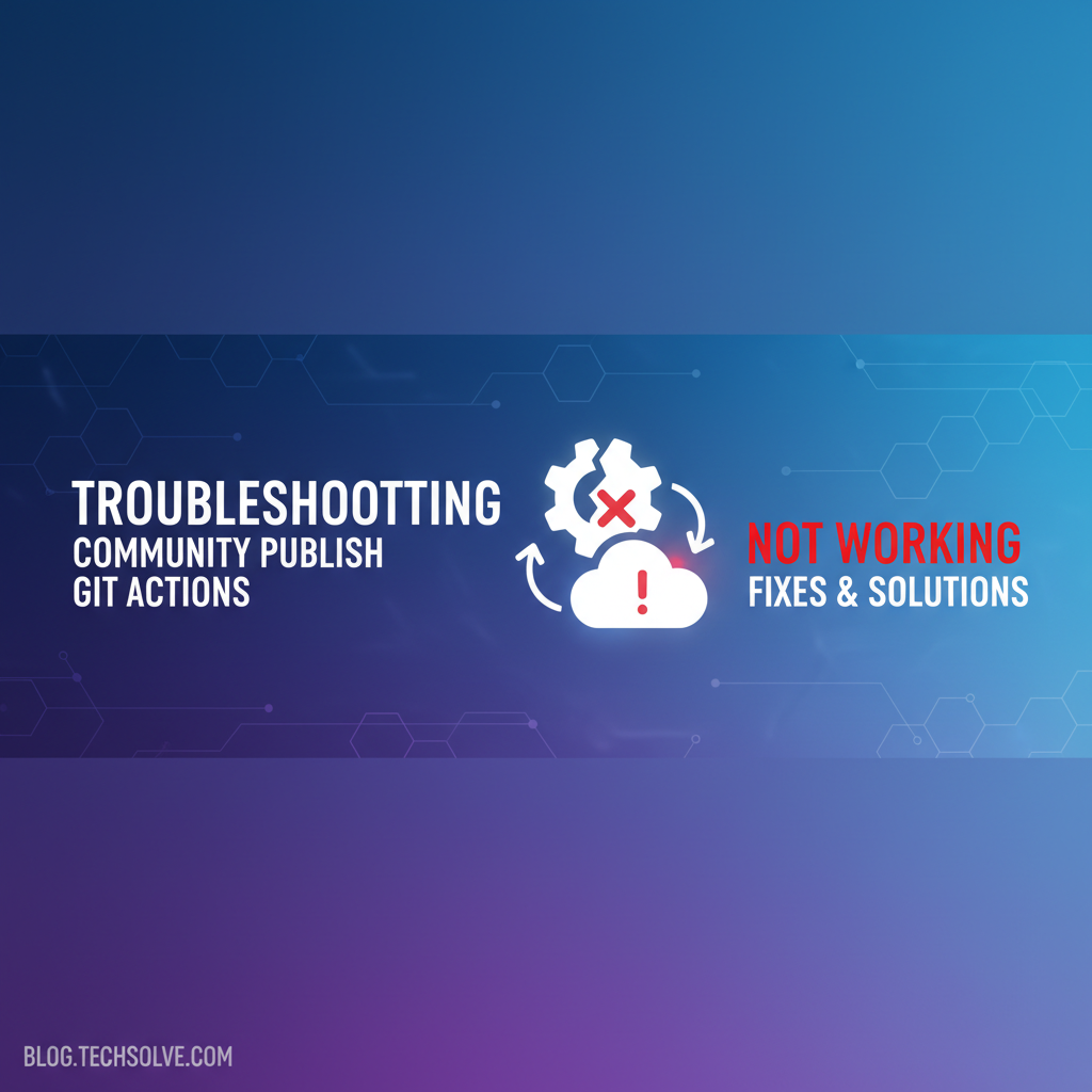Troubleshooting Community Publish Not Working in Git Actions