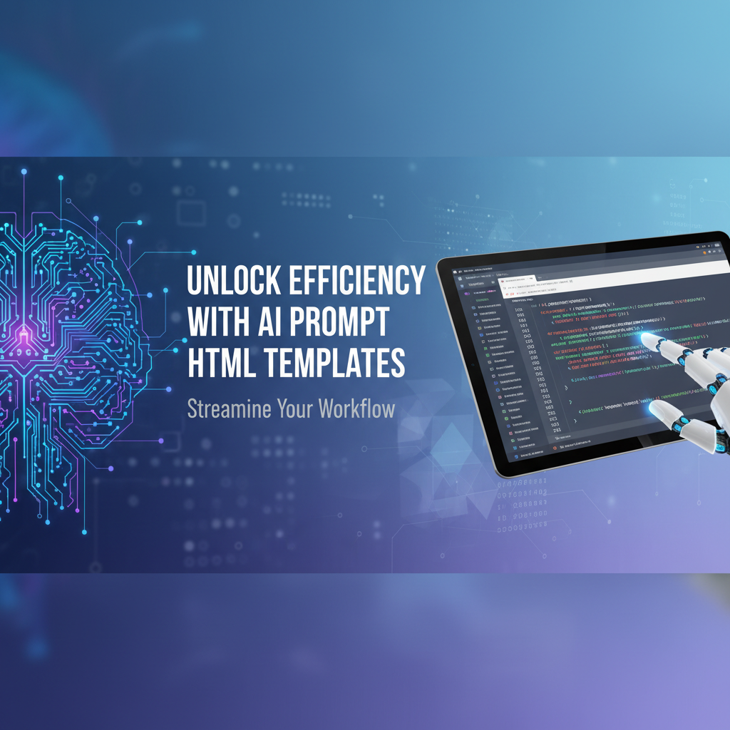 Unlock Efficiency with AI Prompt HTML Templates