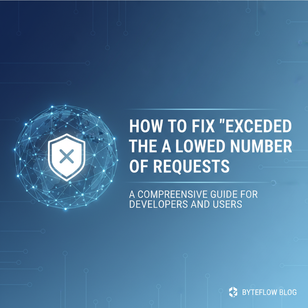 How to Fix 'Exceeded the Allowed Number of Requests'