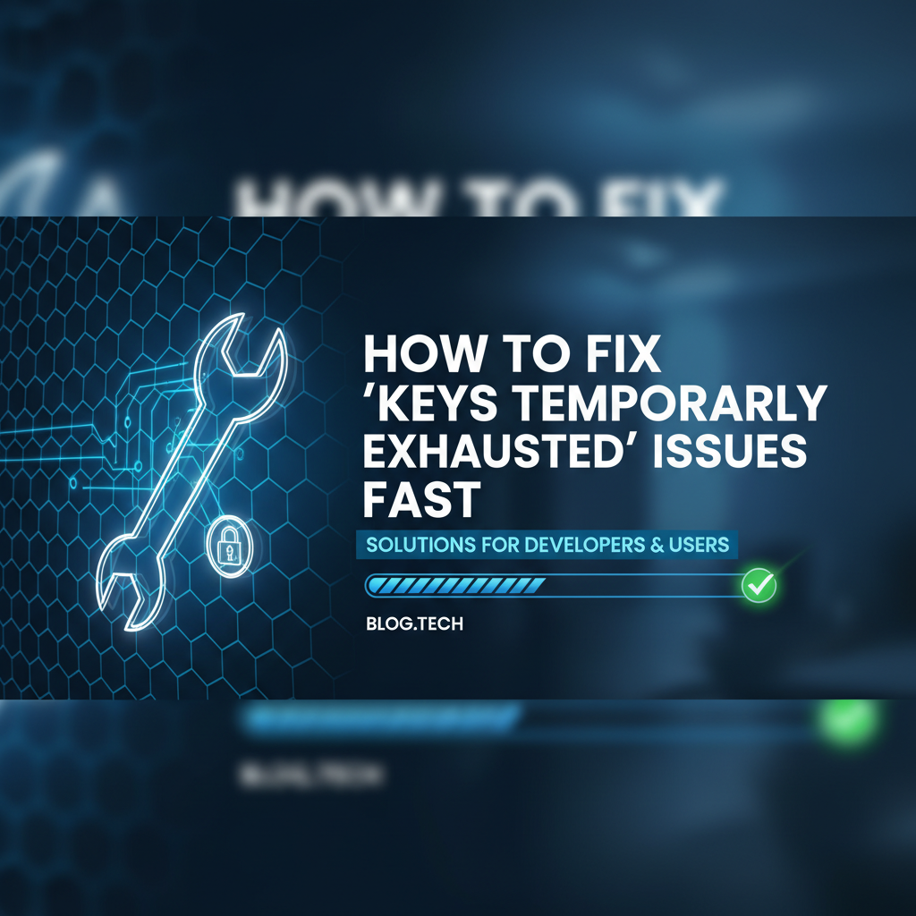 How to Fix 'Keys Temporarily Exhausted' Issues Fast