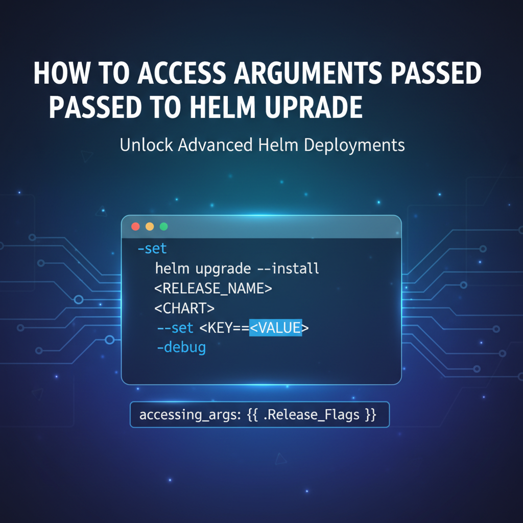 How to Access Arguments Passed to Helm Upgrade