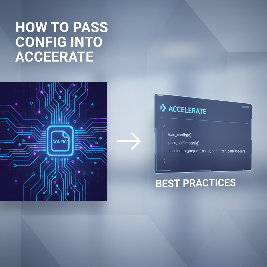 How to Pass Config into Accelerate: Best Practices