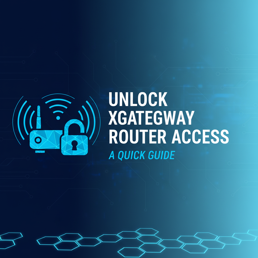 Unlock XGateway Router Access: A Quick Guide
