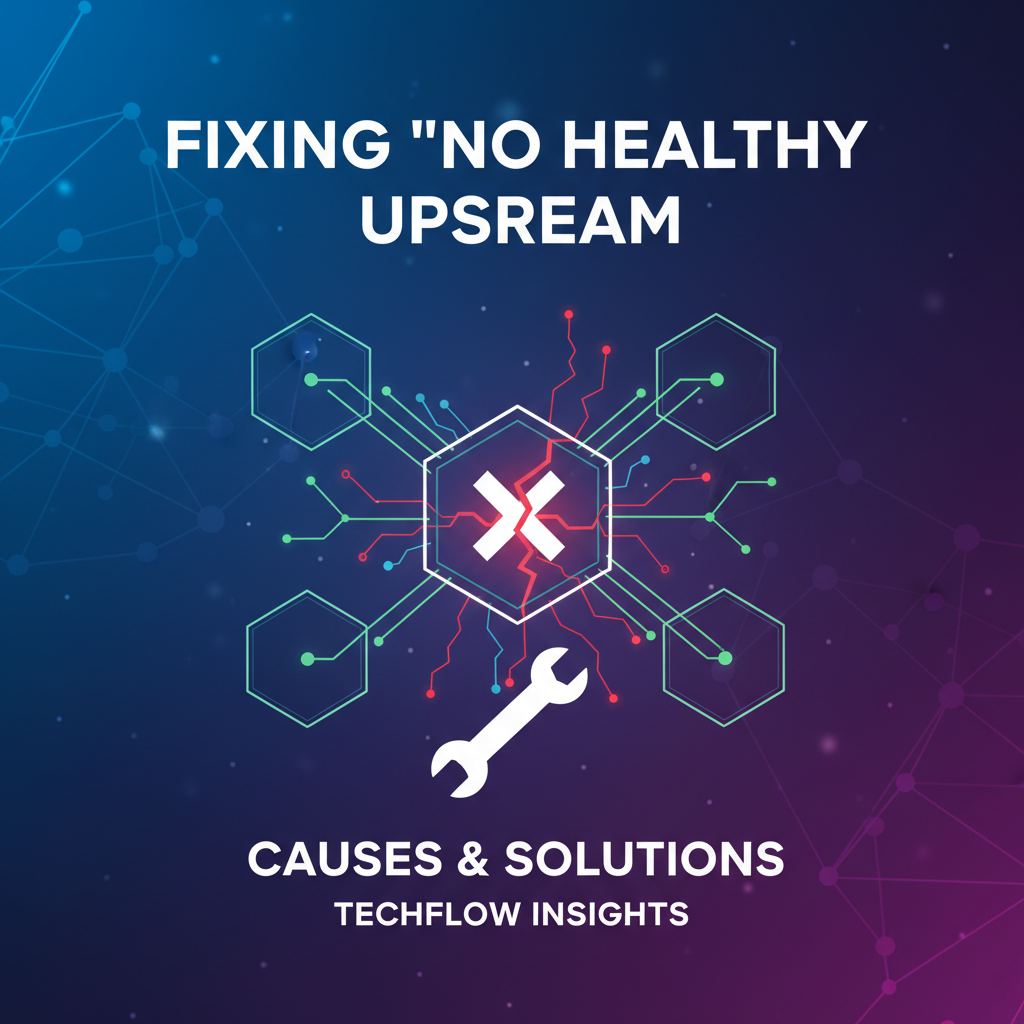 Fixing 'No Healthy Upstream' Issues: Causes & Solutions