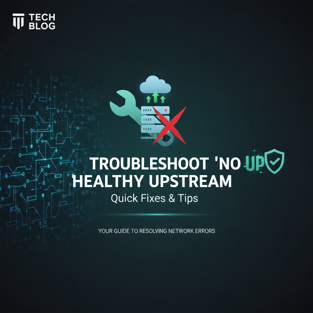Troubleshoot 'No Healthy Upstream': Quick Fixes & Tips