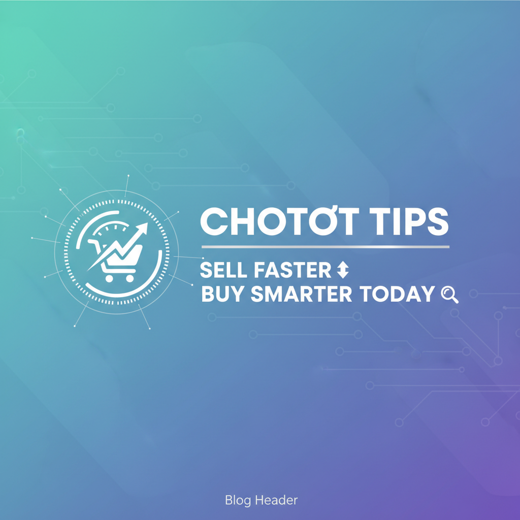 Chotot Tips: Sell Faster & Buy Smarter Today