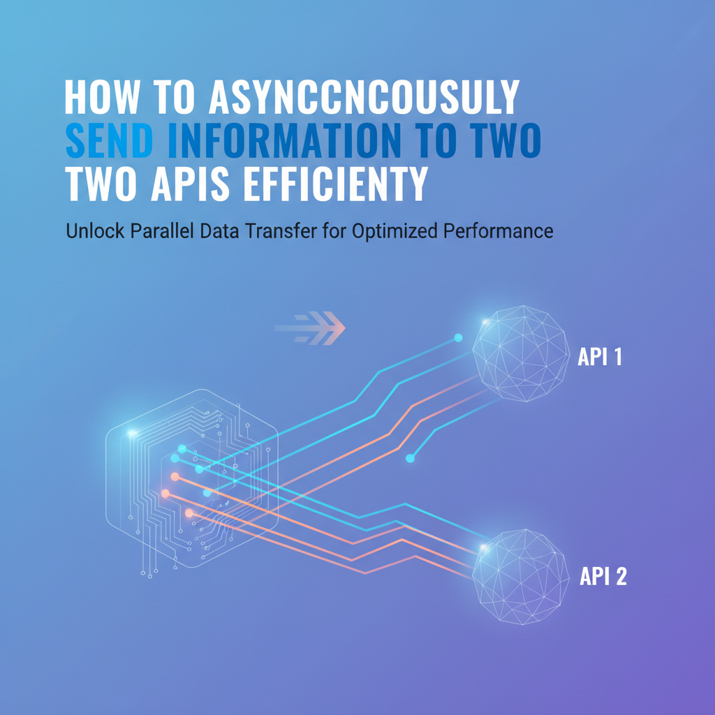 How to Asynchronously Send Information to Two APIs Efficiently
