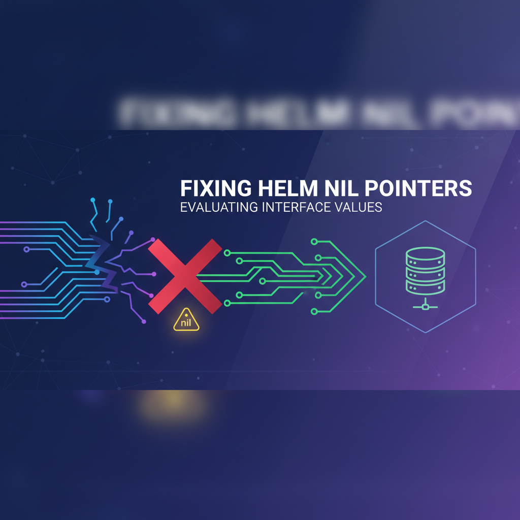 Fixing Helm Nil Pointer Evaluating Interface Values