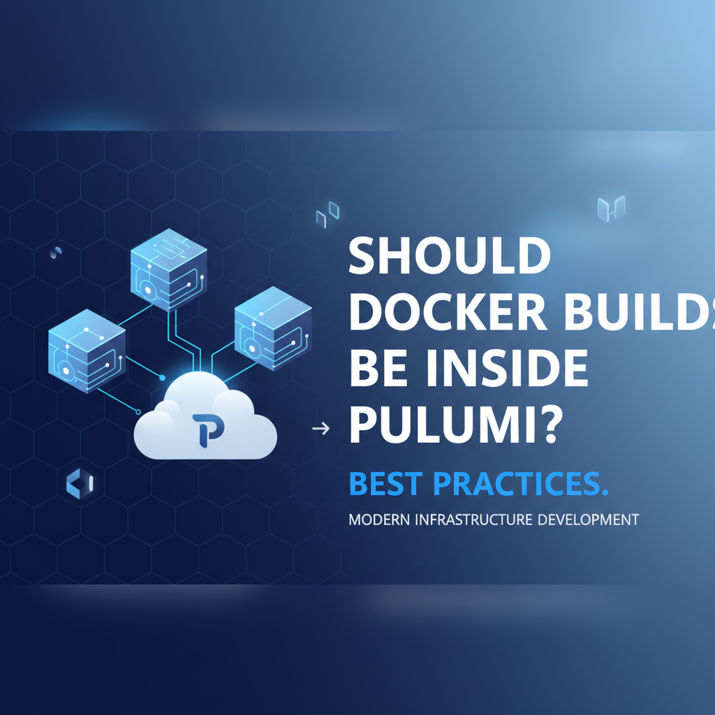 Should Docker Builds Be Inside Pulumi? Best Practices