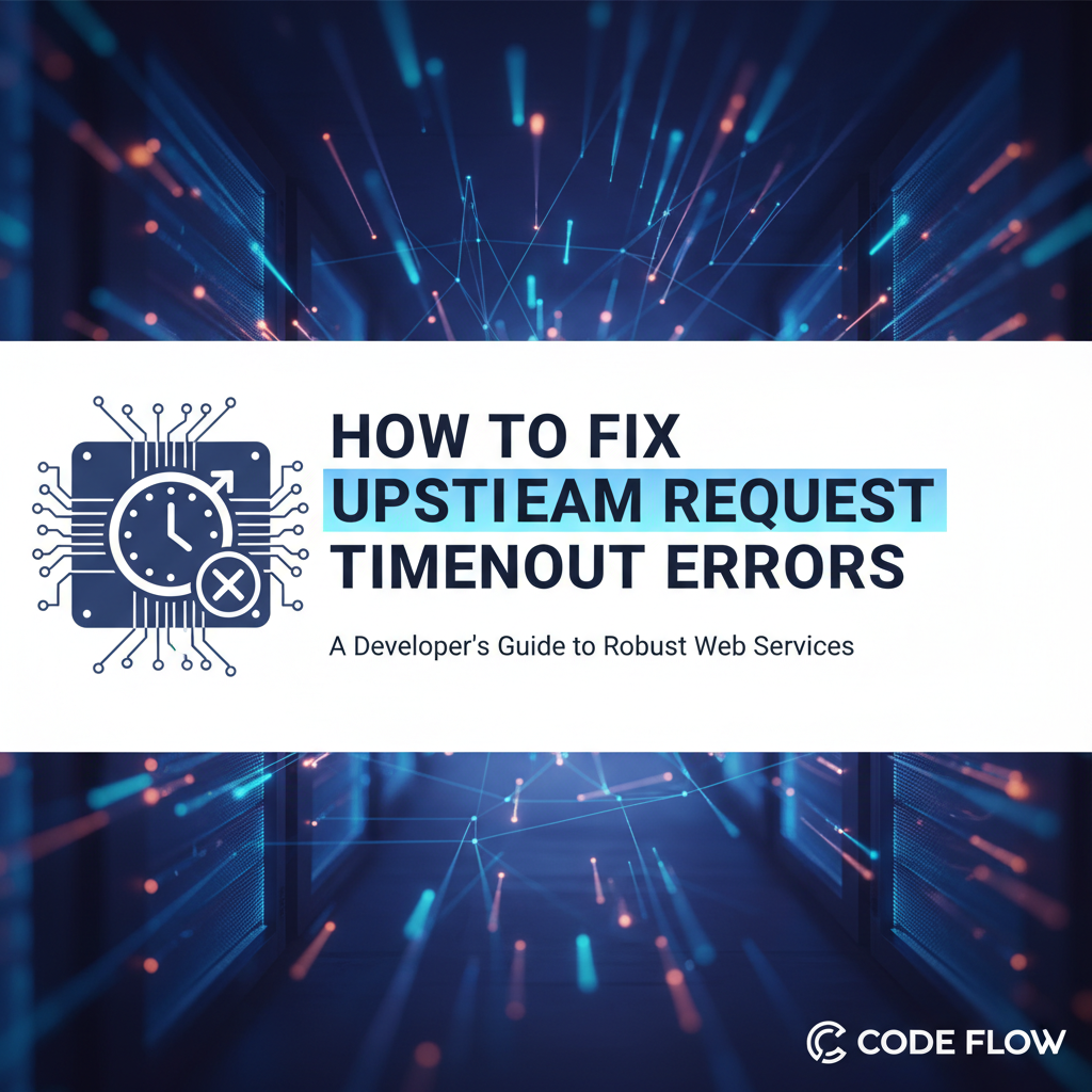 How to Fix Upstream Request Timeout Errors
