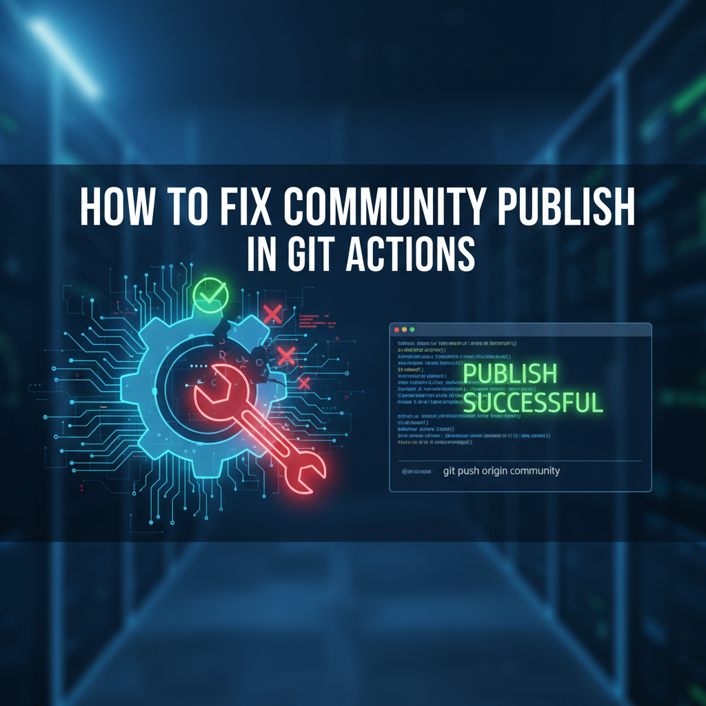 How to Fix Community Publish Not Working in Git Actions