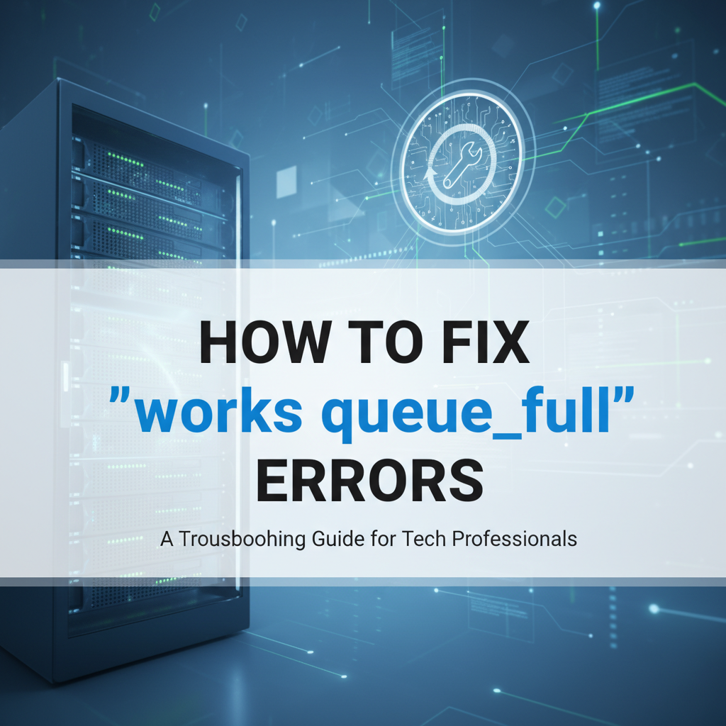 How to Fix 'works queue_full' Errors