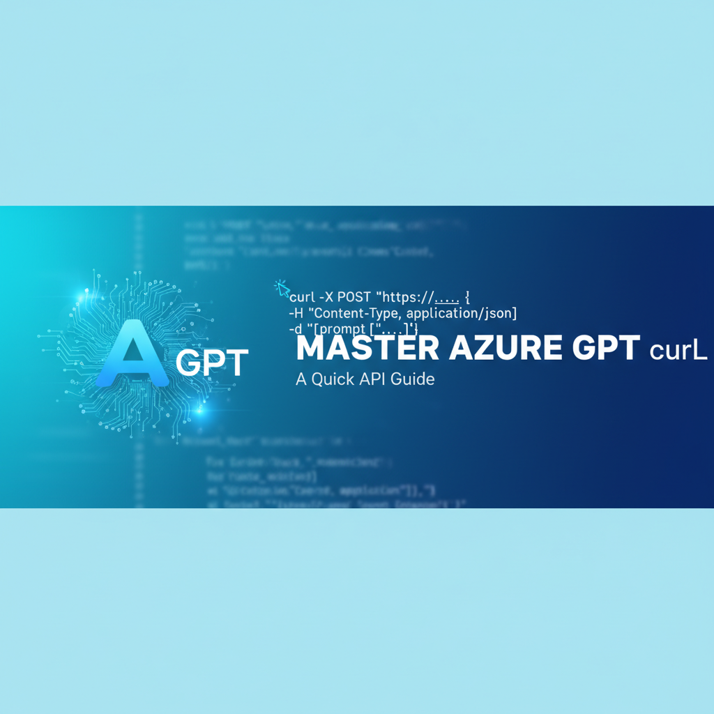 Master Azure GPT cURL: A Quick API Guide
