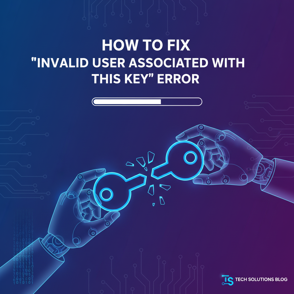How to Fix "Invalid User Associated With This Key" Error